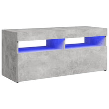 Tv-Meubel Met Led-Verlichting 1 90 x 35 x 40 cm Betongrijs