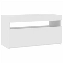 Tv-Meubel Met Led-Verlichting 1 75 x 35 x 40 cm Wit