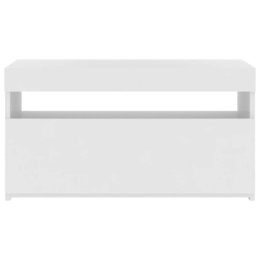 Tv-Meubel Met Led-Verlichting 1 75 x 35 x 40 cm Wit