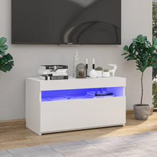Tv-Meubel Met Led-Verlichting 1 75 x 35 x 40 cm Wit