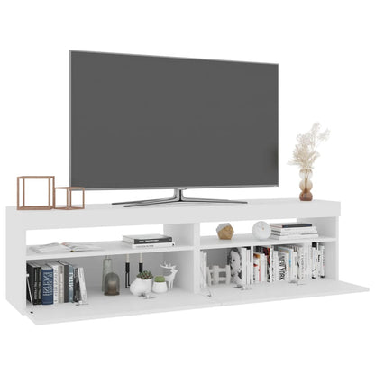 Tv-Meubelen Met Led-Verlichting 2 75 x 35 x 40 cm Wit