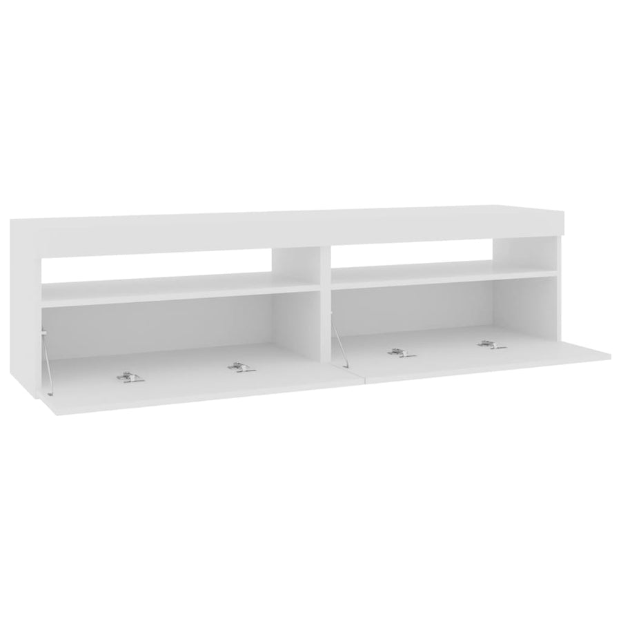 Tv-Meubelen Met Led-Verlichting 2 75 x 35 x 40 cm Wit