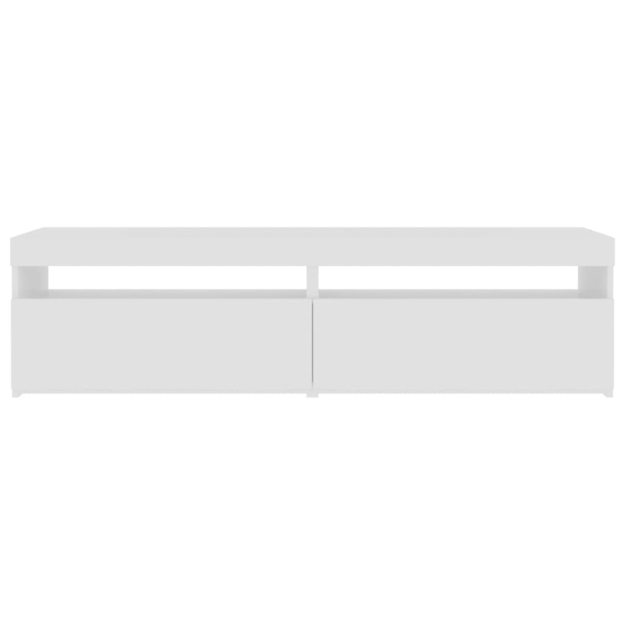 Tv-Meubelen Met Led-Verlichting 2 75 x 35 x 40 cm Wit