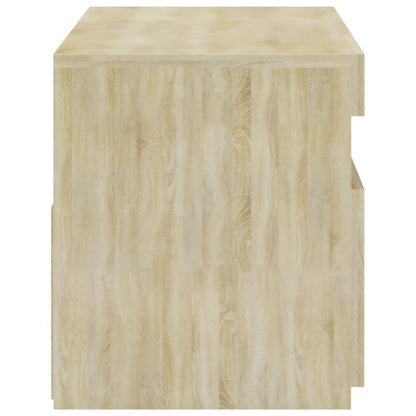 Tv-Meubel Met Led-Verlichting Kleurig 1 75 x 35 x 40 cm Sonoma eiken