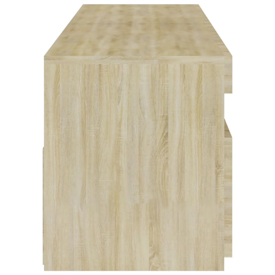 Tv-Meubelen Met Led-Verlichting 2 75 x 35 x 40 cm Sonoma eiken