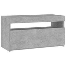 Tv-Meubel Met Led-Verlichting 1 75 x 35 x 40 cm Betongrijs