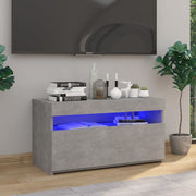 Tv-meubel 75x35x40 cm betongrijs LED