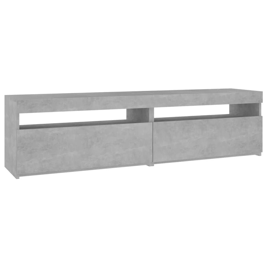 Tv-Meubelen Met Led-Verlichting 2 75 x 35 x 40 cm Betongrijs