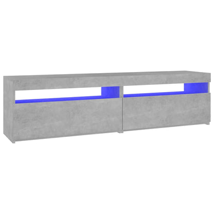 Tv-Meubelen Met Led-Verlichting 2 75 x 35 x 40 cm Betongrijs