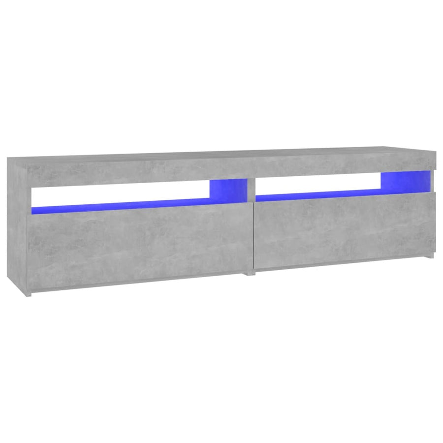 Tv-Meubelen Met Led-Verlichting 2 75 x 35 x 40 cm Betongrijs