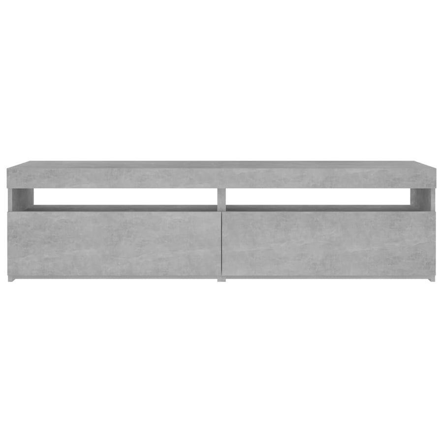 Tv-Meubelen Met Led-Verlichting 2 75 x 35 x 40 cm Betongrijs