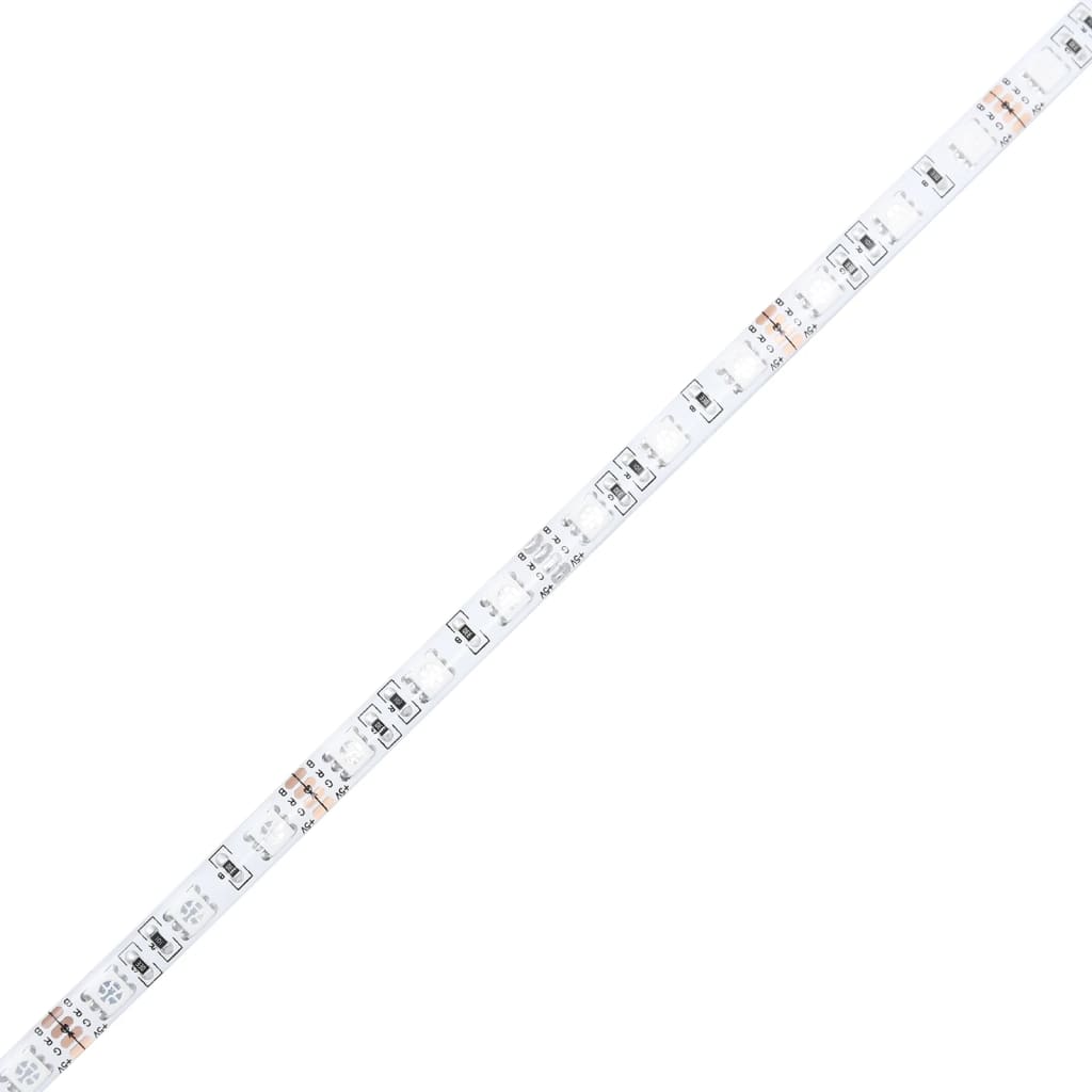 Tv-Meubel Met Led-Verlichting 1 75 x 35 x 40 cm Hoogglans wit