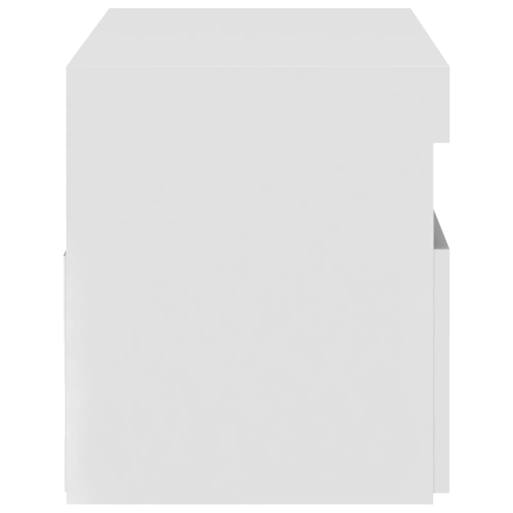 Tv-Meubel Met Led-Verlichting 1 75 x 35 x 40 cm Hoogglans wit