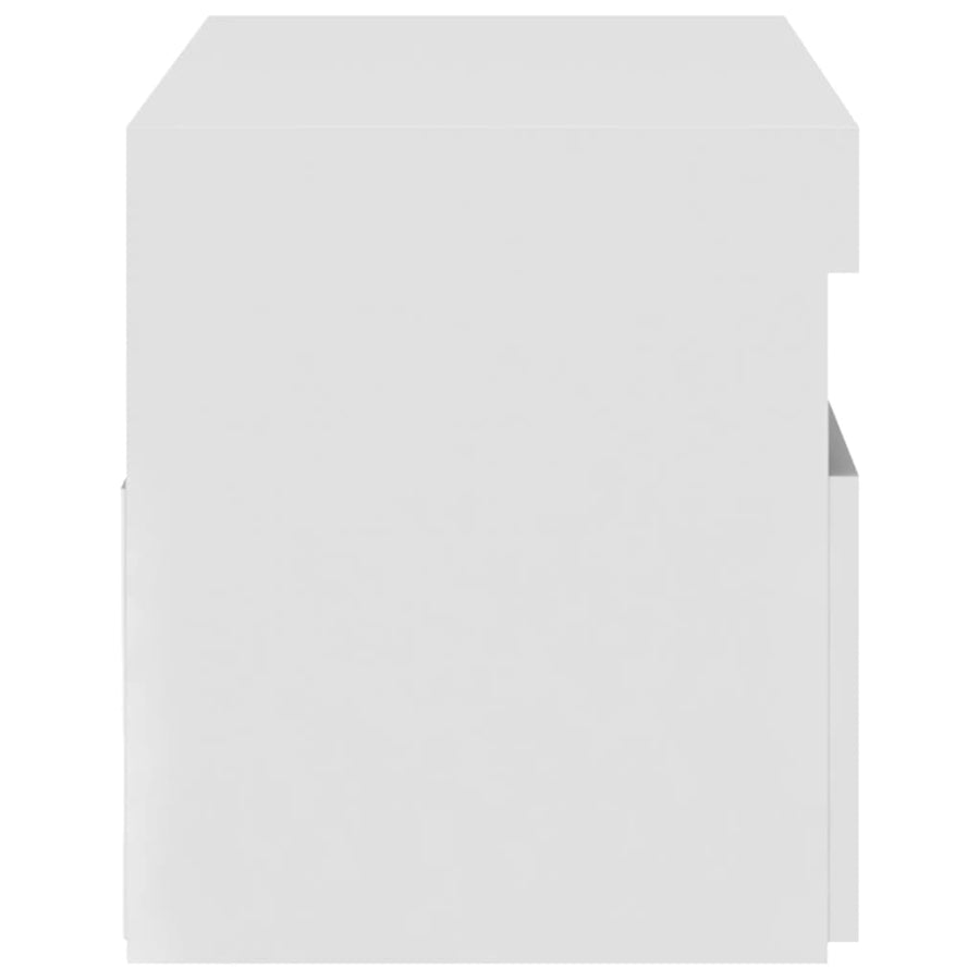 Tv-Meubel Met Led-Verlichting 1 75 x 35 x 40 cm Hoogglans wit