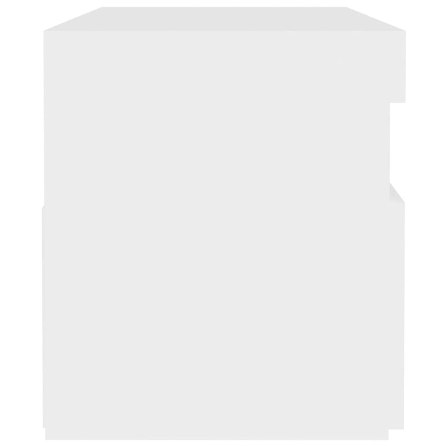 Tv-Meubel Met Led-Verlichting Zwart 1 60 x 35 x 40 cm Wit