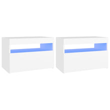 Tv-Meubelen Met Led-Verlichting 2 60 x 35 x 40 cm Wit