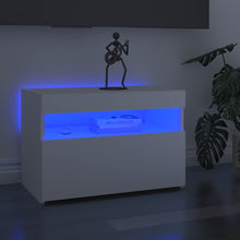 Tv-Meubelen Met Led-Verlichting 2 60 x 35 x 40 cm Wit