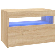 Tv-Meubel Met Led-Verlichting Kleurig 1 60 x 35 x 40 cm Sonoma eiken