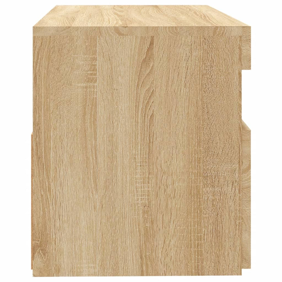 Tv-Meubel Met Led-Verlichting Kleurig 1 60 x 35 x 40 cm Sonoma eiken