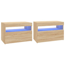 Tv-Meubelen Led-Verlichting Kleur 2 60 x 35 x 40 cm Sonoma eiken