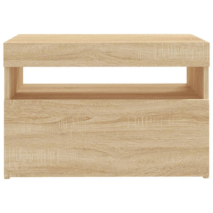 Tv-Meubelen Led-Verlichting Kleur 2 60 x 35 x 40 cm Sonoma eiken