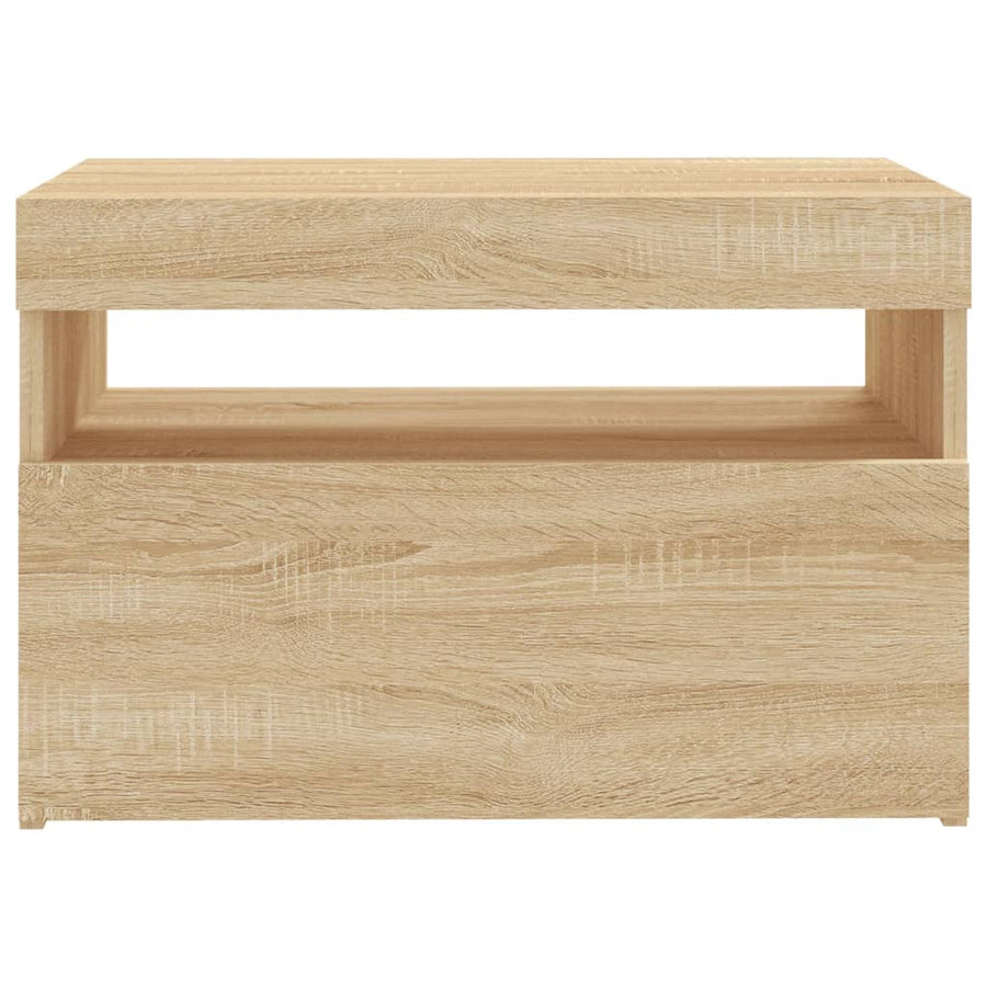 Tv-Meubelen Led-Verlichting Kleur 2 60 x 35 x 40 cm Sonoma eiken