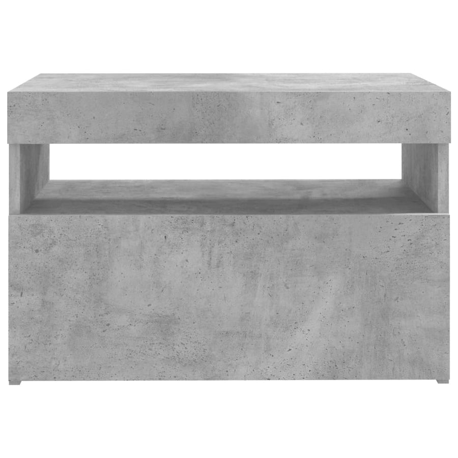 Tv-Meubel Met Led-Verlichting 1 60 x 35 x 40 cm Betongrijs