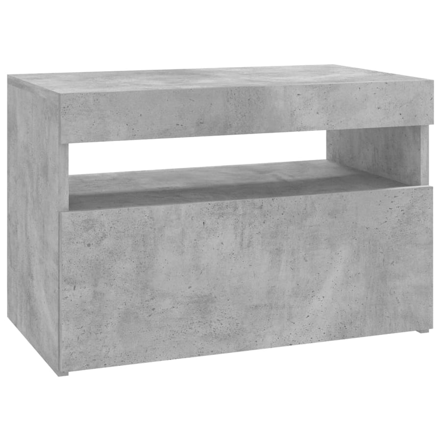 Tv-Meubelen Met Led-Verlichting 2 60 x 35 x 40 cm Betongrijs