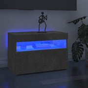 Tv-meubel 60x35x40 cm betongrijs LED (2 st)