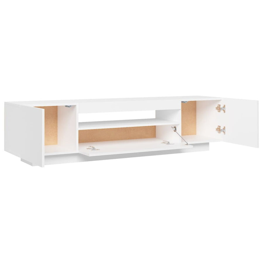 Tv-Meubel Met Led-Verlichting 60X35X40 Cm Wit