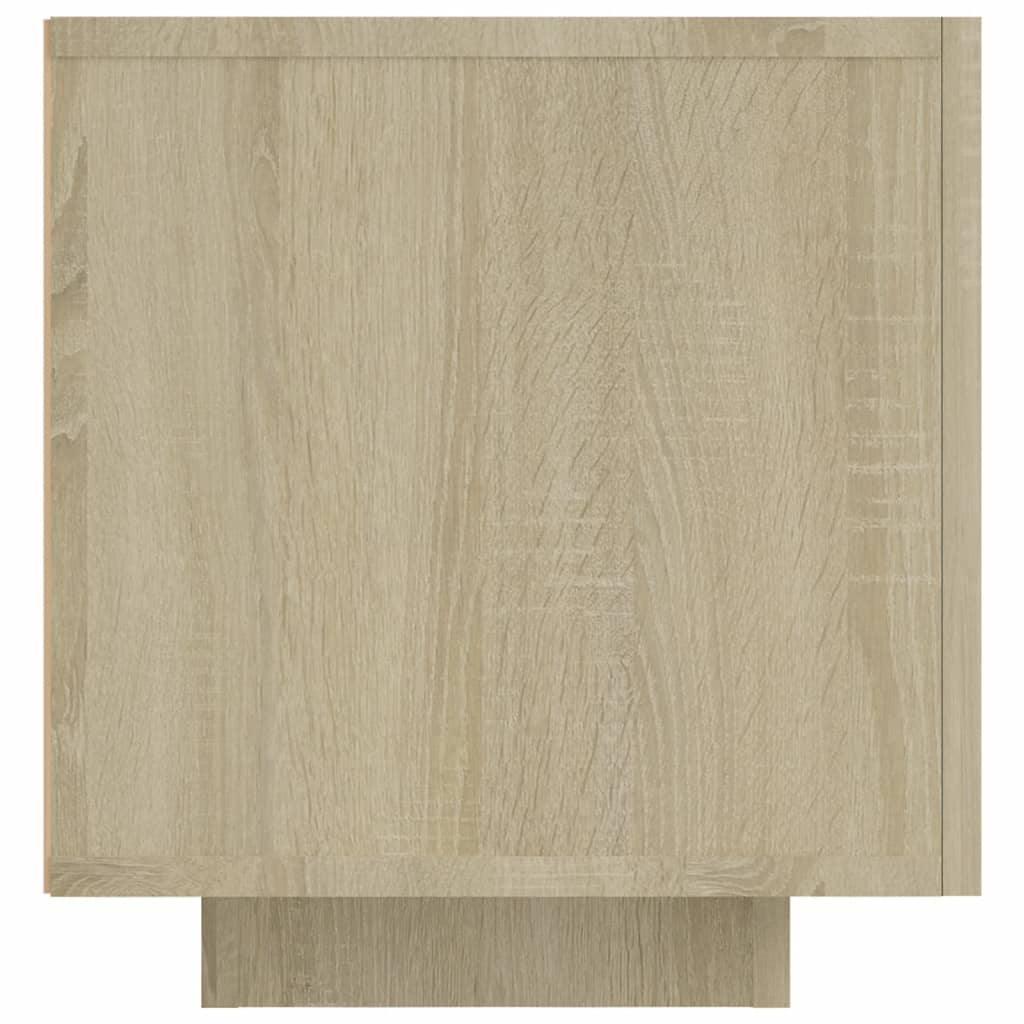 Tv-Meubel Met Led-Verlichting 60X35X40 Cm Kleurig Sonoma eiken