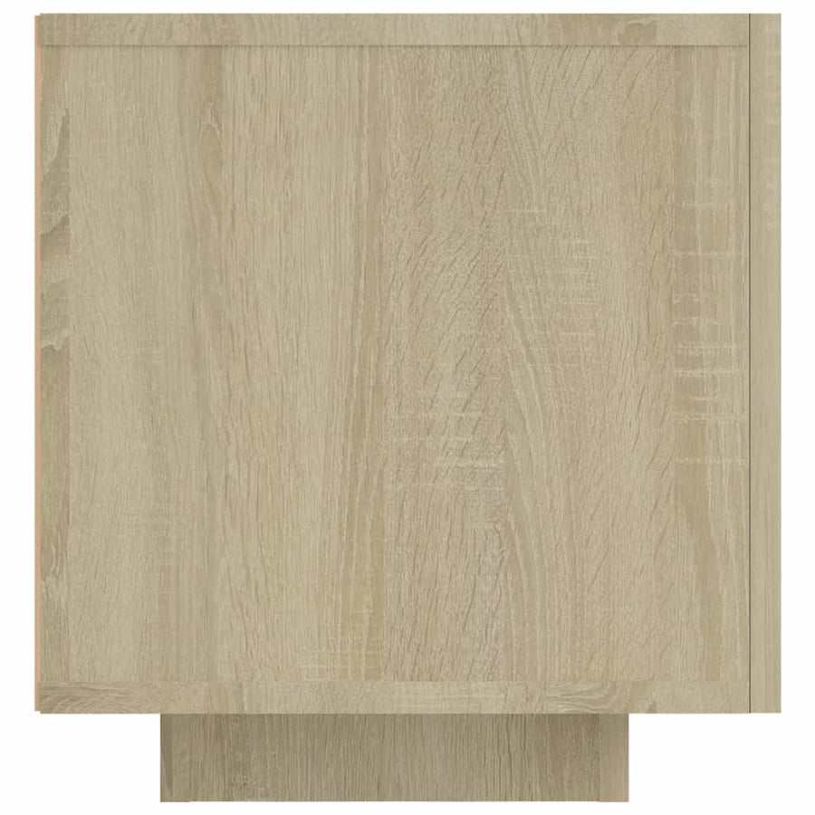 Tv-Meubel Met Led-Verlichting 60X35X40 Cm Kleurig Sonoma eiken