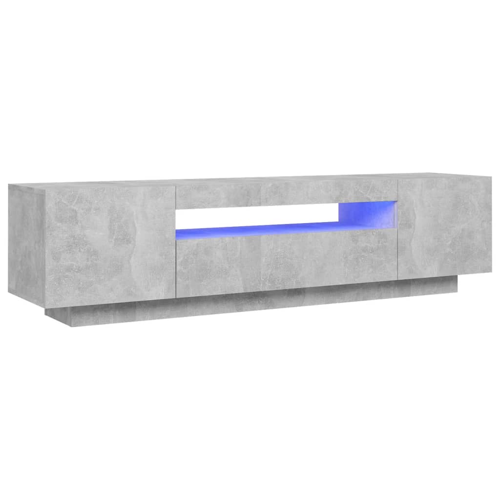 Tv-Meubel Met Led-Verlichting 60X35X40 Cm Betongrijs