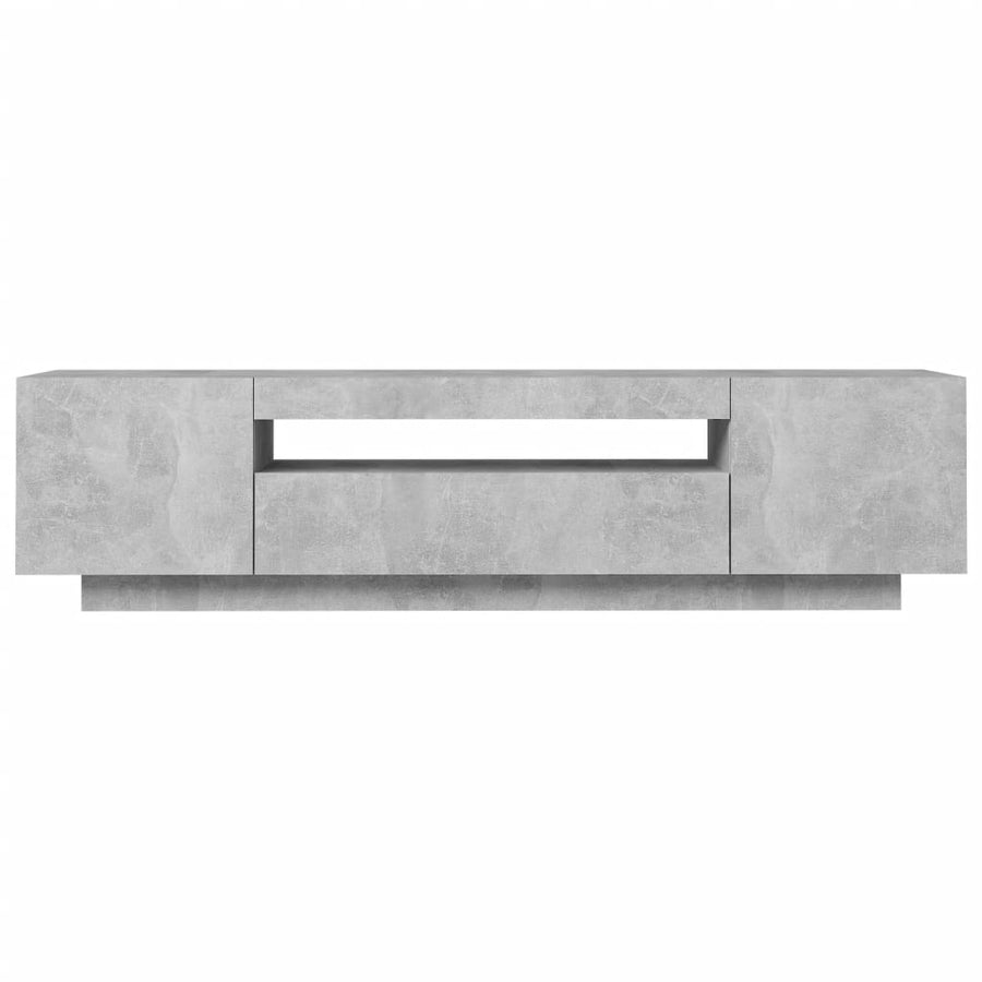Tv-Meubel Met Led-Verlichting 60X35X40 Cm Betongrijs