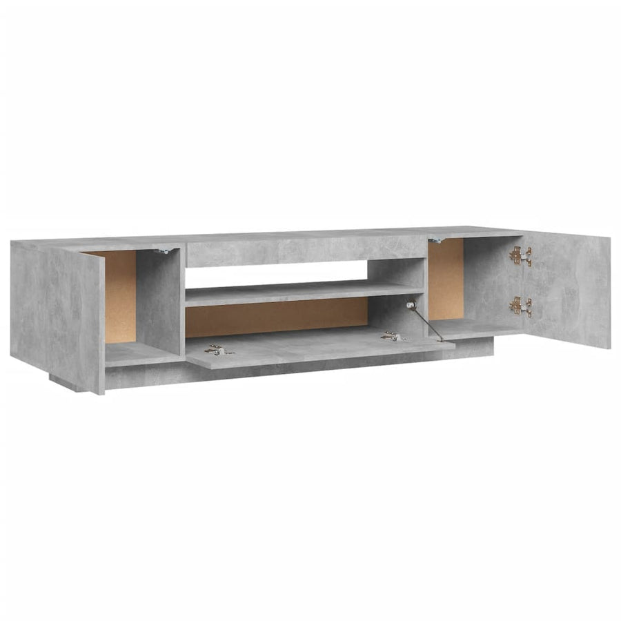 Tv-Meubel Met Led-Verlichting 60X35X40 Cm Betongrijs