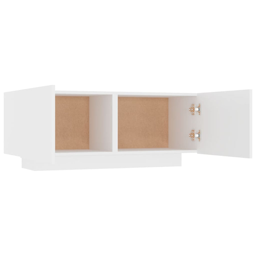 Tv-Meubel 00X35X40 Cm Bewerkt Hout Wit