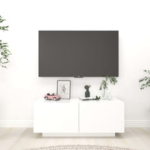 Tv-Meubel 00X35X40 Cm Bewerkt Hout Wit