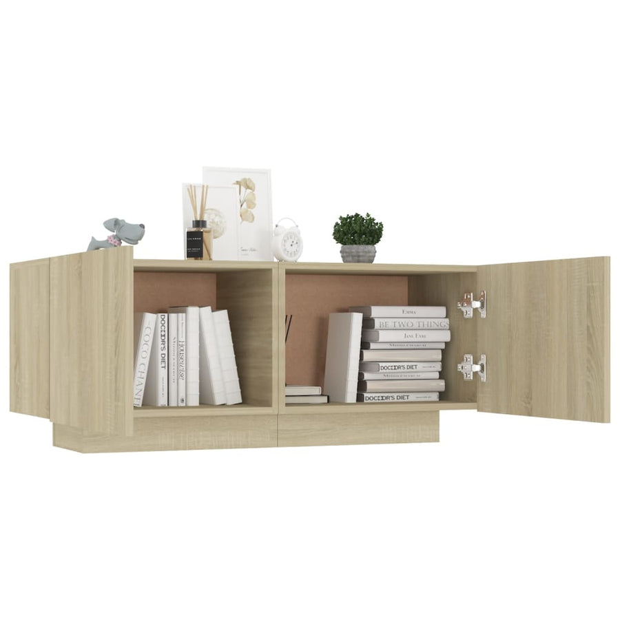 Tv-Meubel 00X35X40 Cm Spaanplaat Kleurig Sonoma eiken
