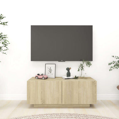 Tv-Meubel 00X35X40 Cm Spaanplaat Kleurig Sonoma eiken
