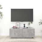 TV cabinet 100x35x40 cm engineered wood concrete grey