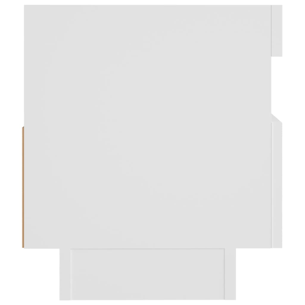 Tv-Meubel Met Led-Verlichting 80 x 35 x 40 cm Wit