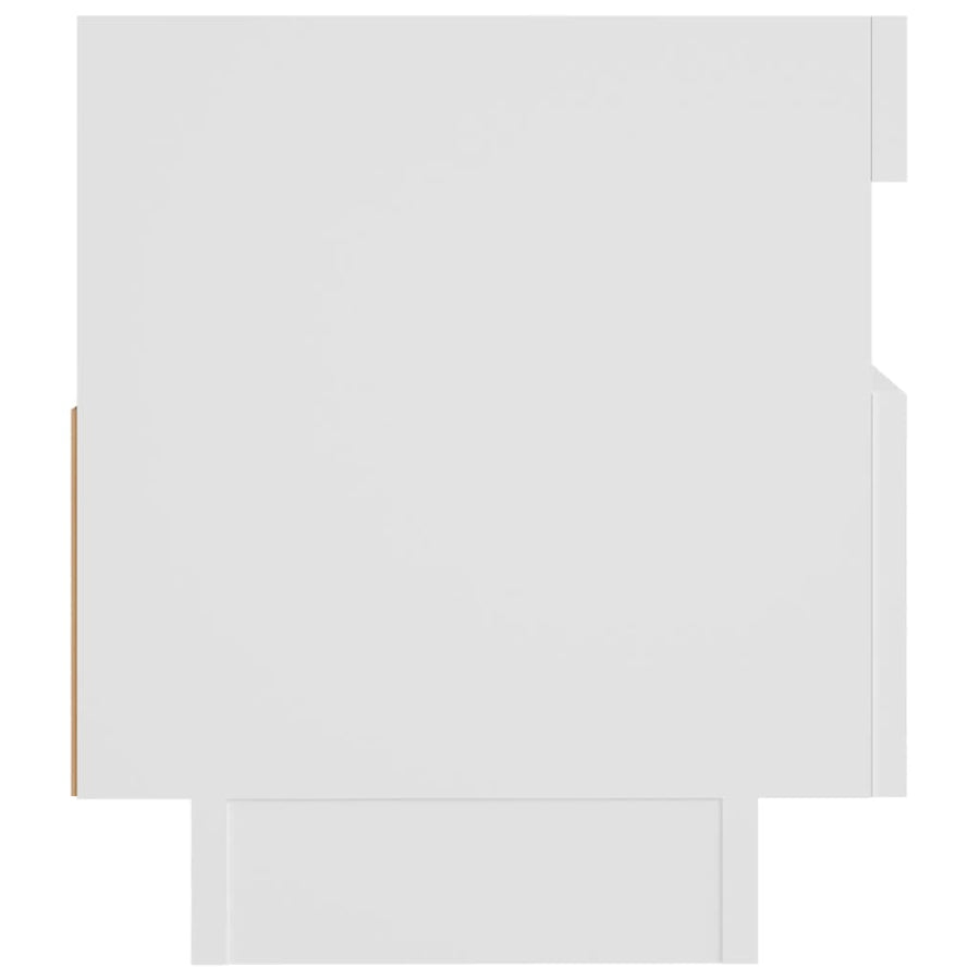 Tv-Meubel Met Led-Verlichting 80 x 35 x 40 cm Wit