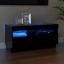 Tv-Meubel Met Led-Verlichting 80 x 35 x 40 cm Zwart