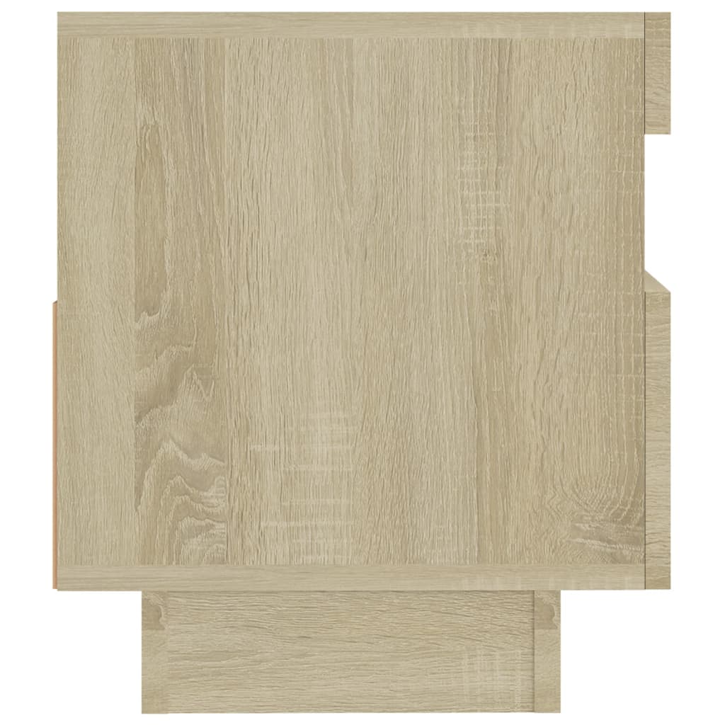 Tv-Meubel Met Led-Verlichting Kleurig 80 x 35 x 40 cm Sonoma eiken