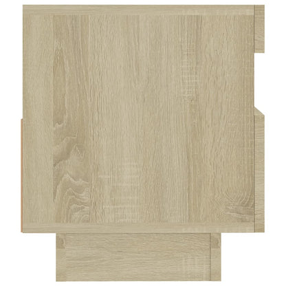 Tv-Meubel Met Led-Verlichting Kleurig 80 x 35 x 40 cm Sonoma eiken