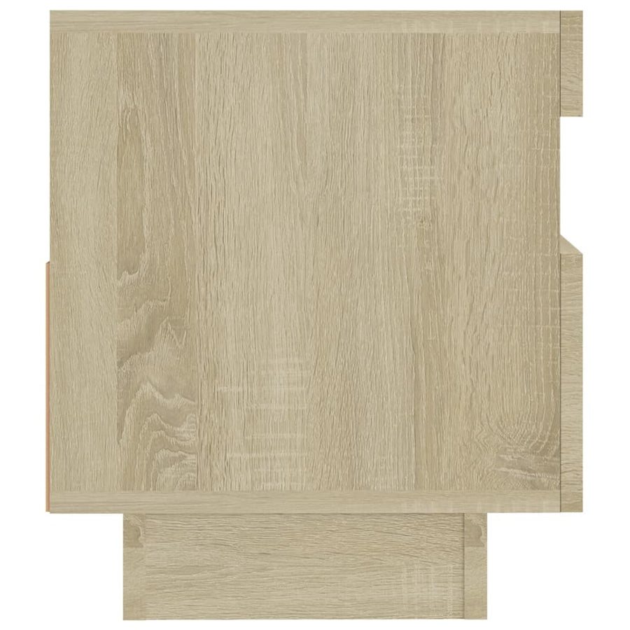 Tv-Meubel Met Led-Verlichting Kleurig 80 x 35 x 40 cm Sonoma eiken