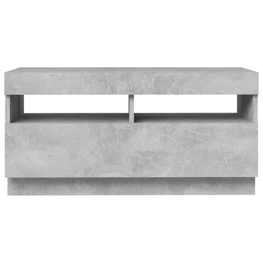 Tv-Meubel Met Led-Verlichting 80 x 35 x 40 cm Betongrijs