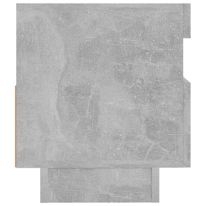 Tv-Meubel Met Led-Verlichting 80 x 35 x 40 cm Betongrijs