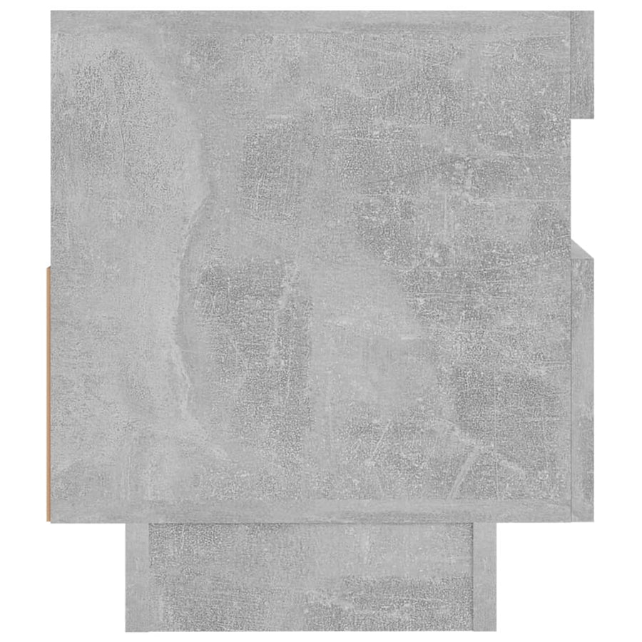 Tv-Meubel Met Led-Verlichting 80 x 35 x 40 cm Betongrijs
