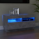 Tv-meubel 80x35x40 cm betongrijs led